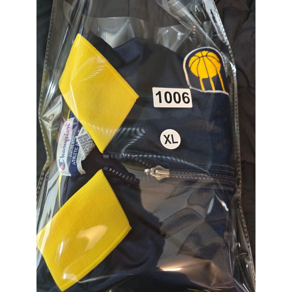 Vintage Champion Indiana Pacers NBA Mens XL Quarter Zip Pullover Athletic Jacket - Picture 6 of 6